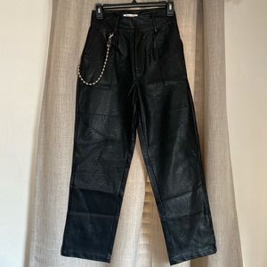 High Waisted Pleather Pants from Eggie